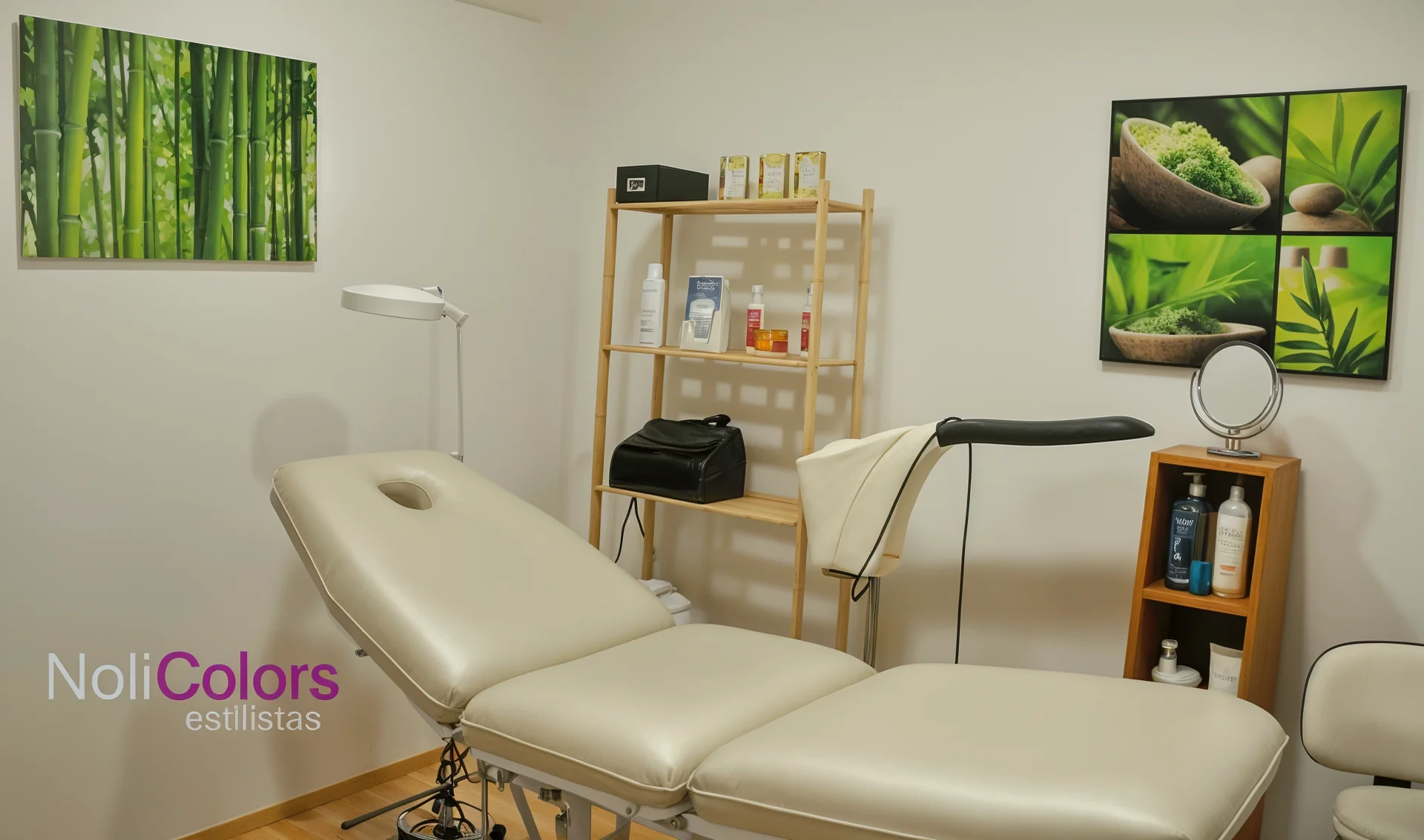 Detalle de diseño interior y acabados en espacio comercial